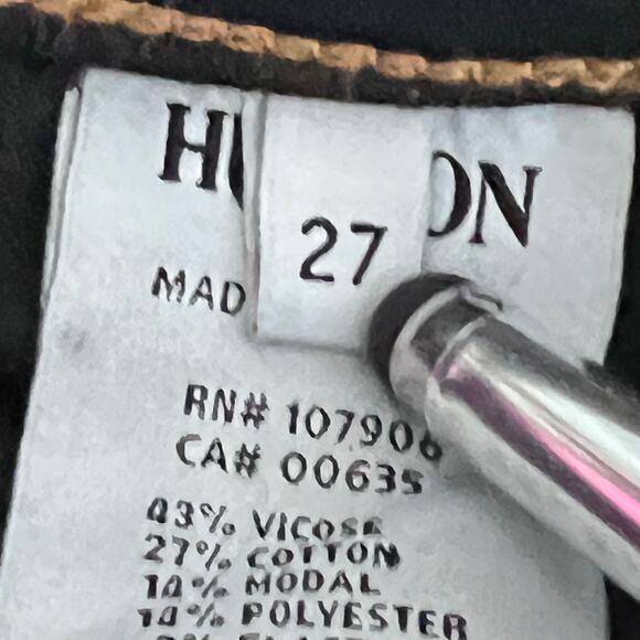 Hudson Women’s Nico Mid-Rise Super Skinny Dark Wash Jeans Size 27 EUC - Picture 8 of 11